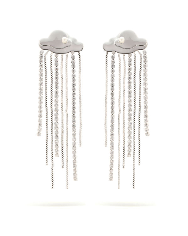 Rain cloud earrings