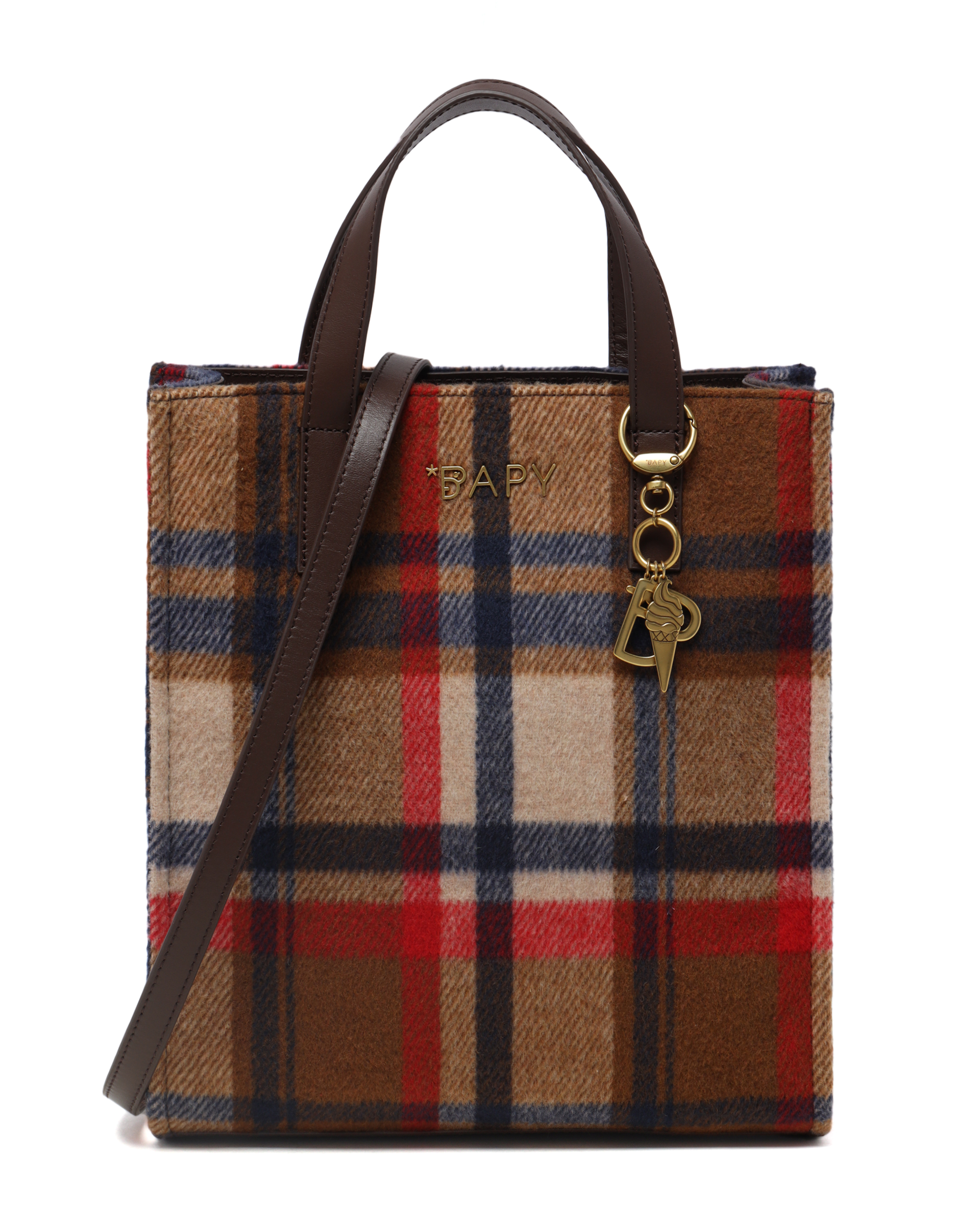 BAPY Checked tote| ITeSHOP