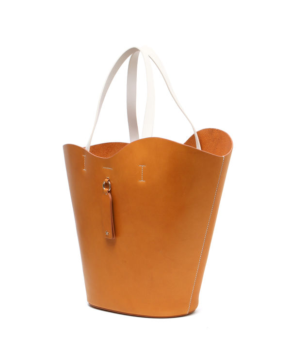 Leather tote bag