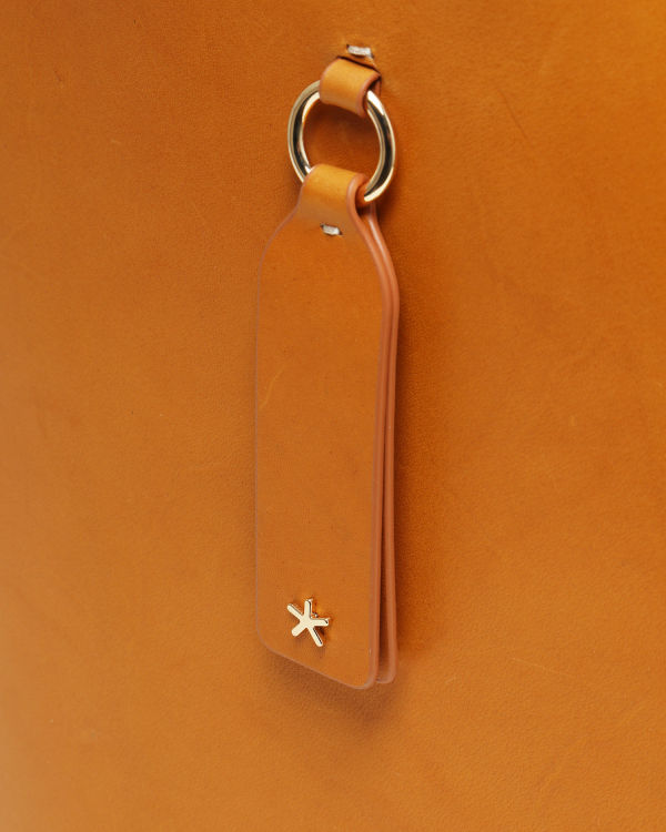 Leather tote bag