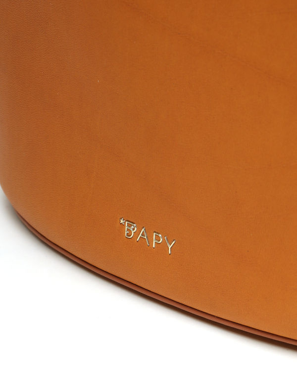 Leather tote bag