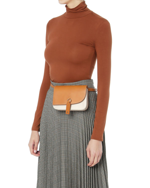 Leather waist bag