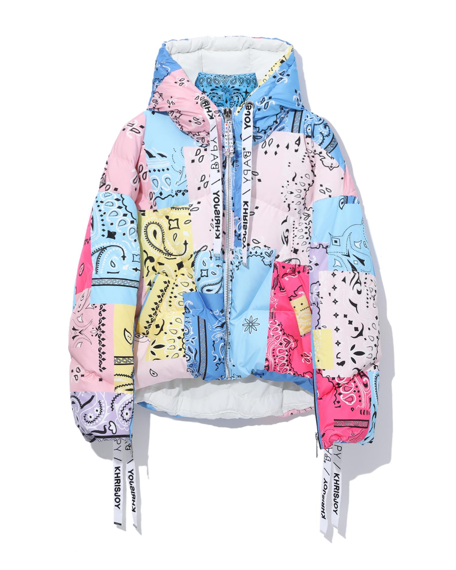 Shop X KHRISJOY Contrast patchwork down 