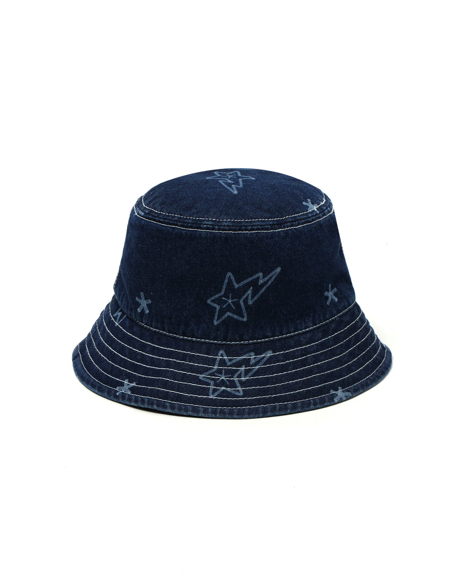 Shop STA denim bucket hat Online | BAPE
