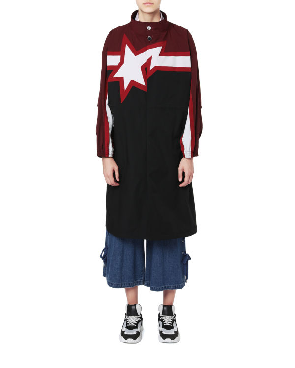 Star panelled overcoat