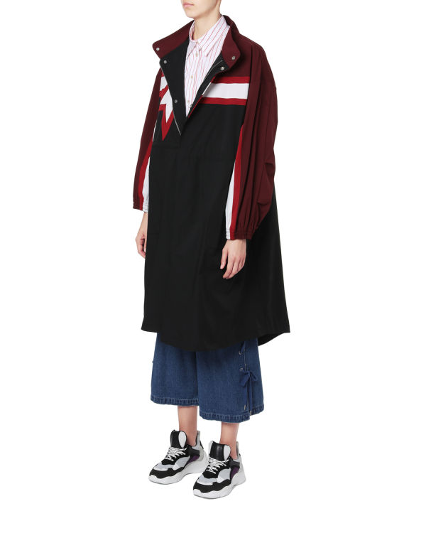 Star panelled overcoat