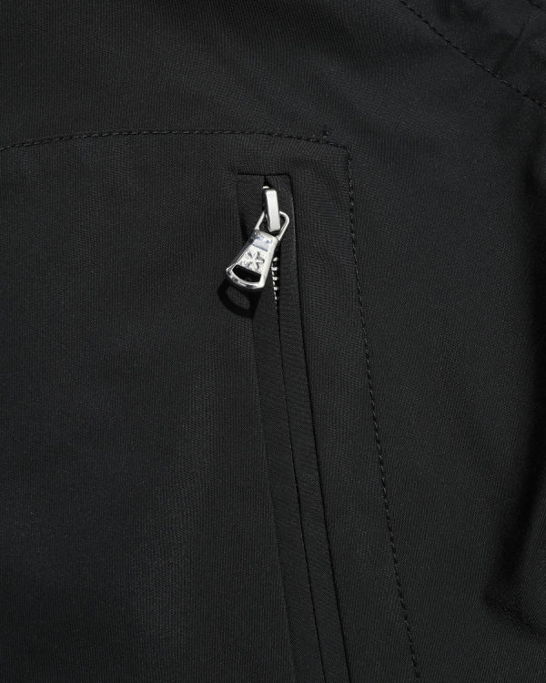 Star panelled overcoat