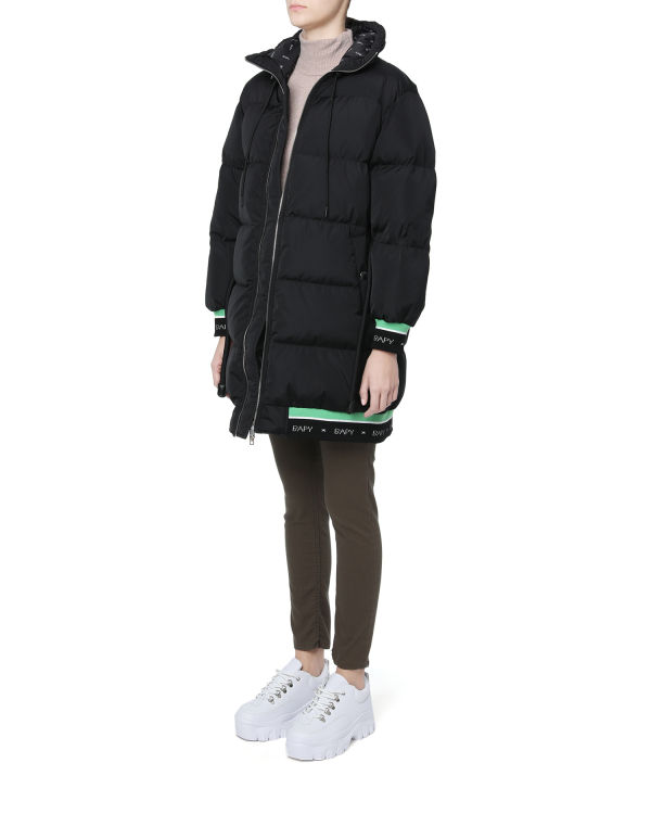 Quilted down jacket