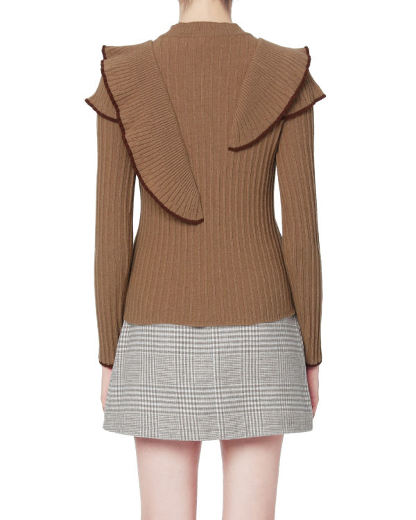 Ruffles ribbed top