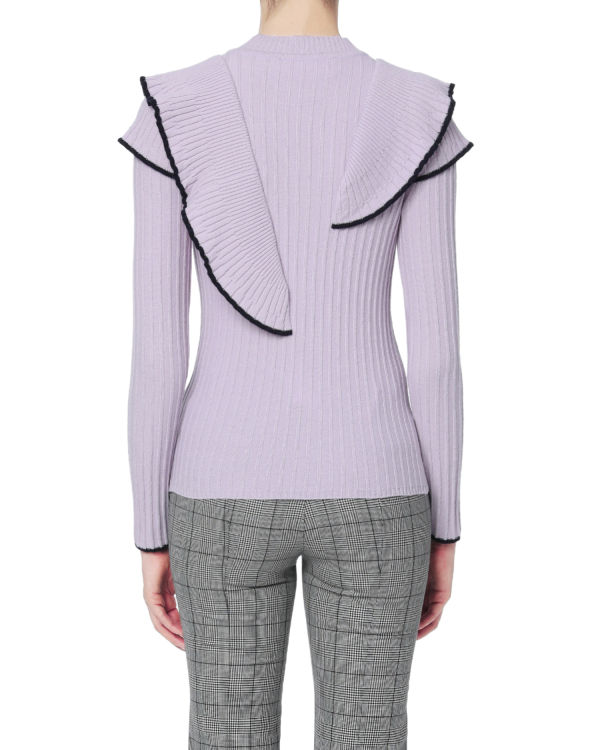 Ruffles ribbed top