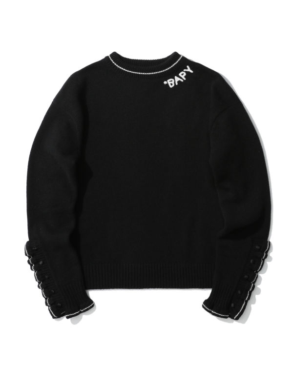 Contrast stitch sweater