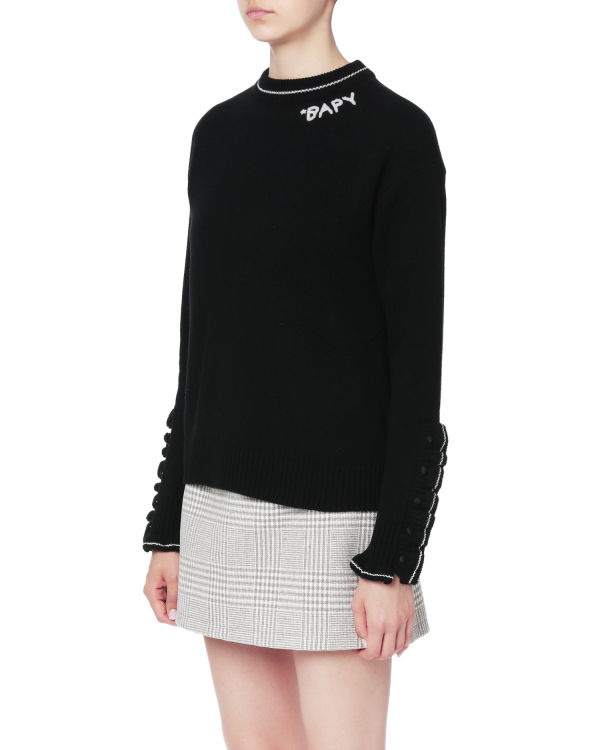 Contrast stitch sweater