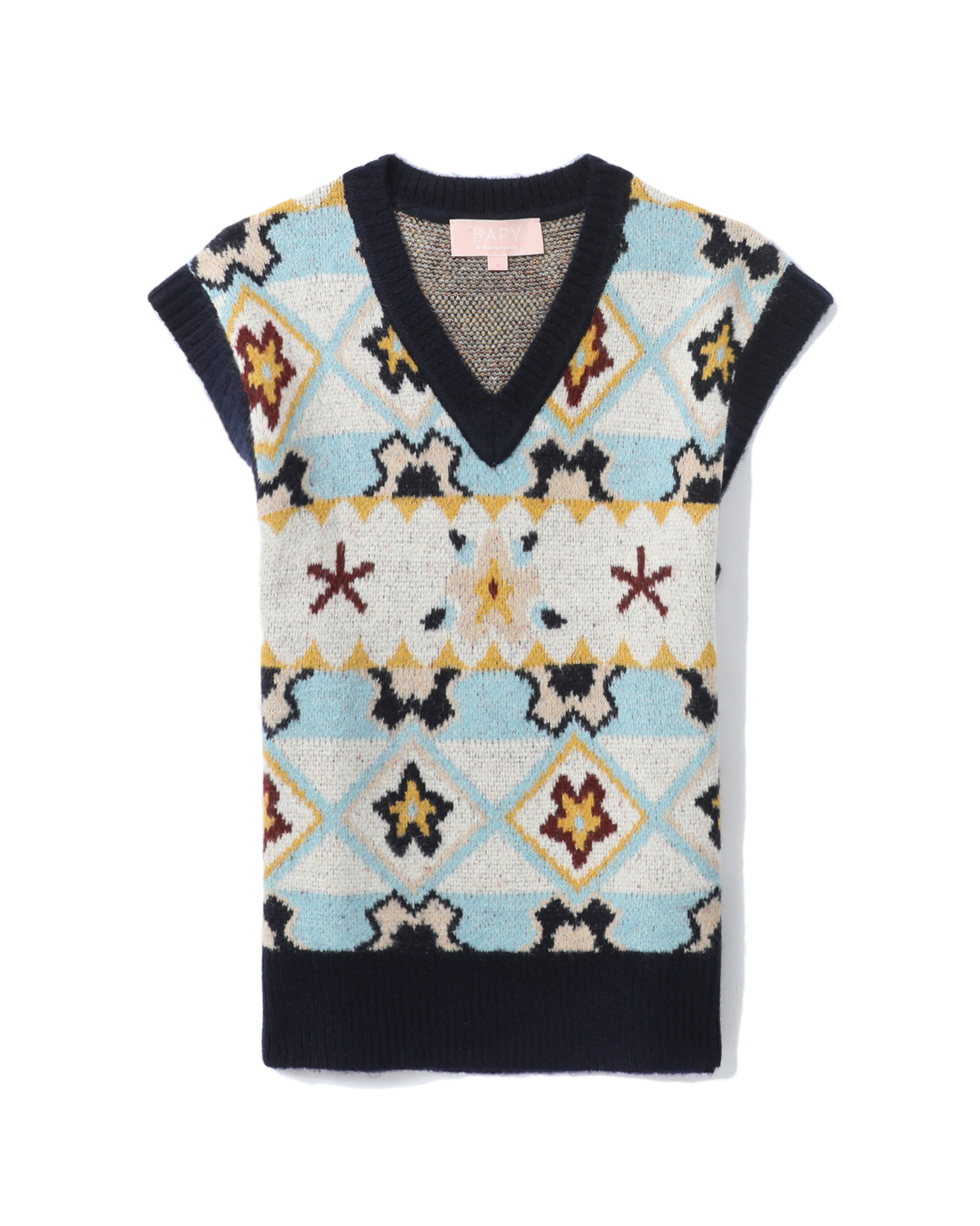 Shop Relaxed floral knit vest Online | BAPE