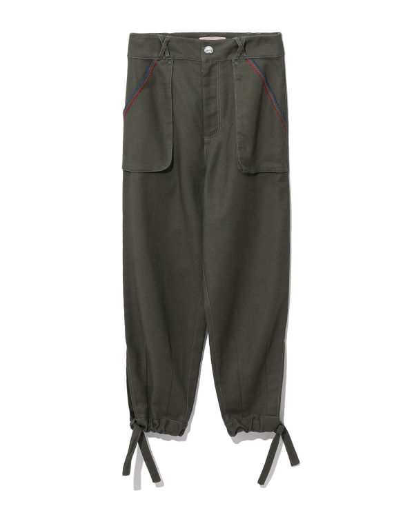 Tapered embroidery pants