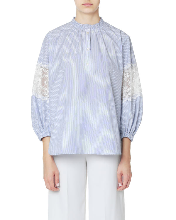 Panelled lace top