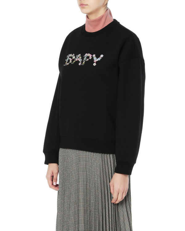 Embellished logo sweatshirt