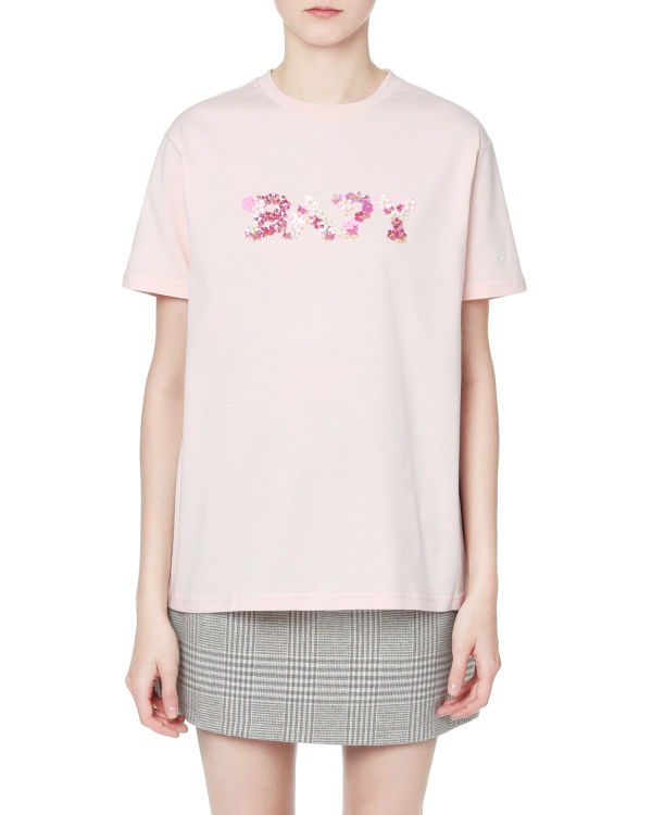 Embellished logo tee