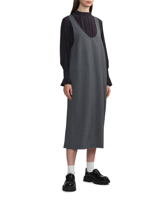 BEAUTY & YOUTH Sleevelss wool-blend dress