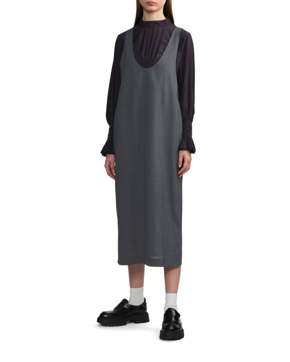 BEAUTY & YOUTH Sleevelss wool-blend dress