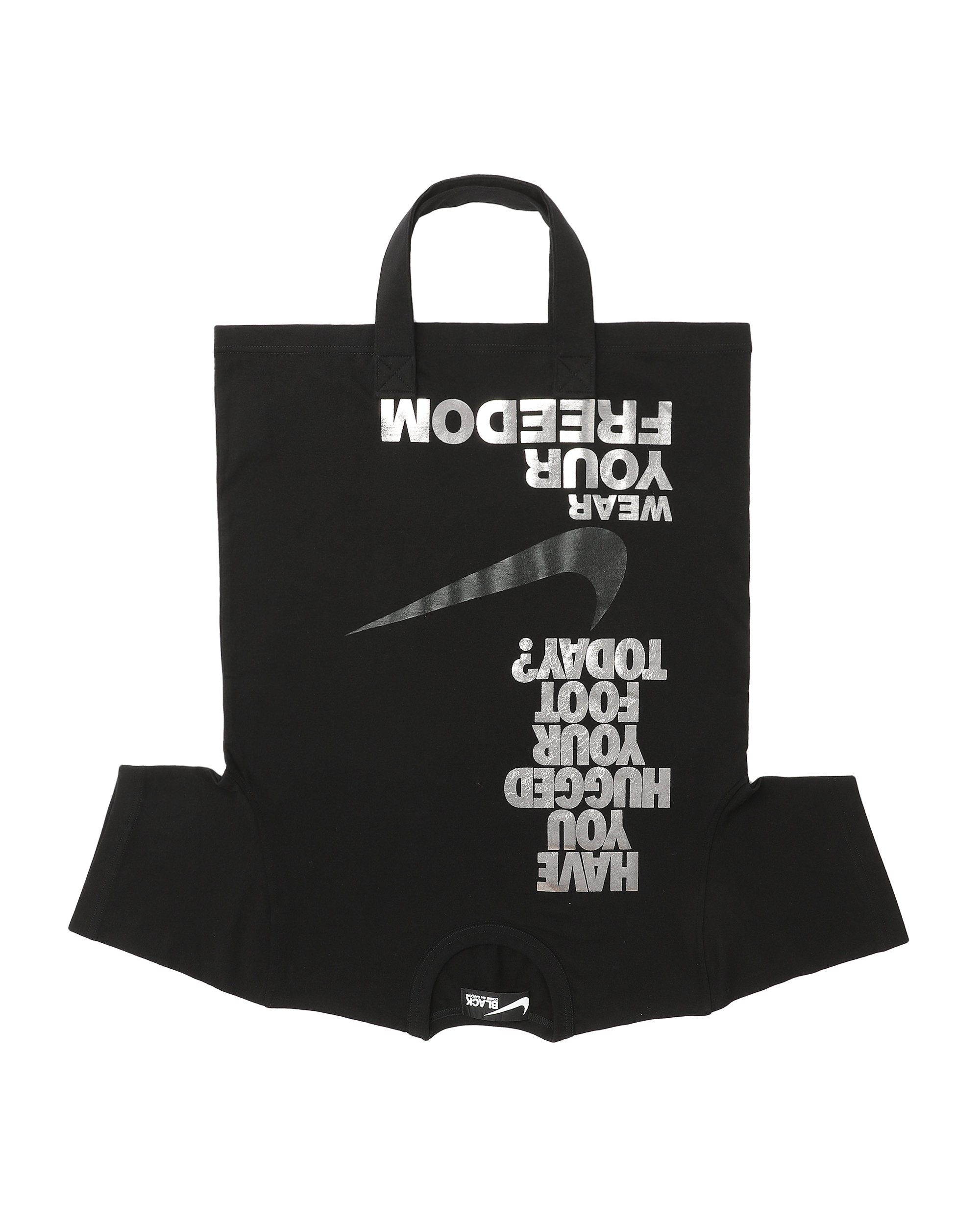 COMME des GARÇONS BLACK X Nike t-shirt tote bag | ITeSHOP