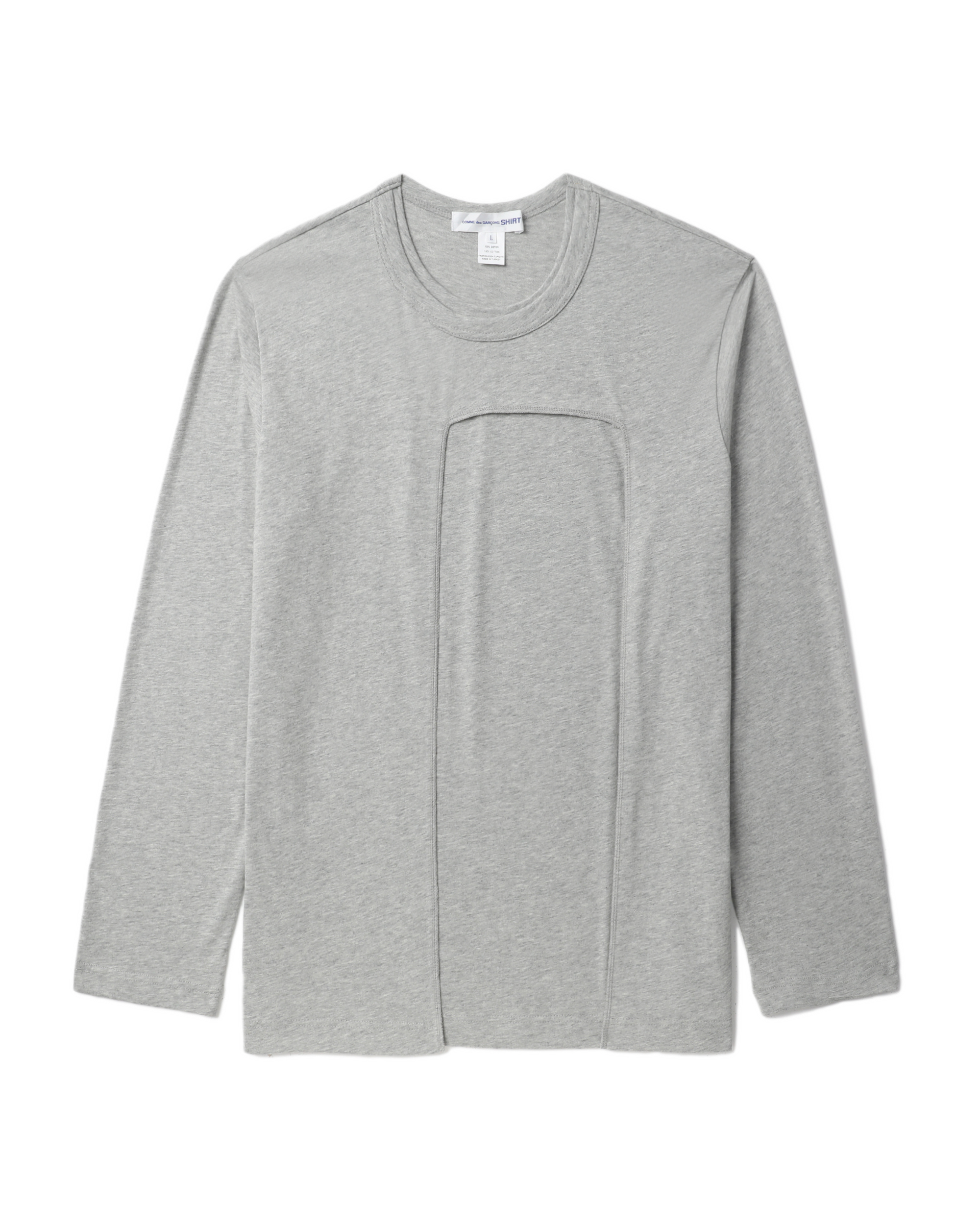 トップス 2009ss Comme des garcons layered long T COMME des GARÇONS SHIRT Cut-out layered long-sleeve tee | ITeSHOP