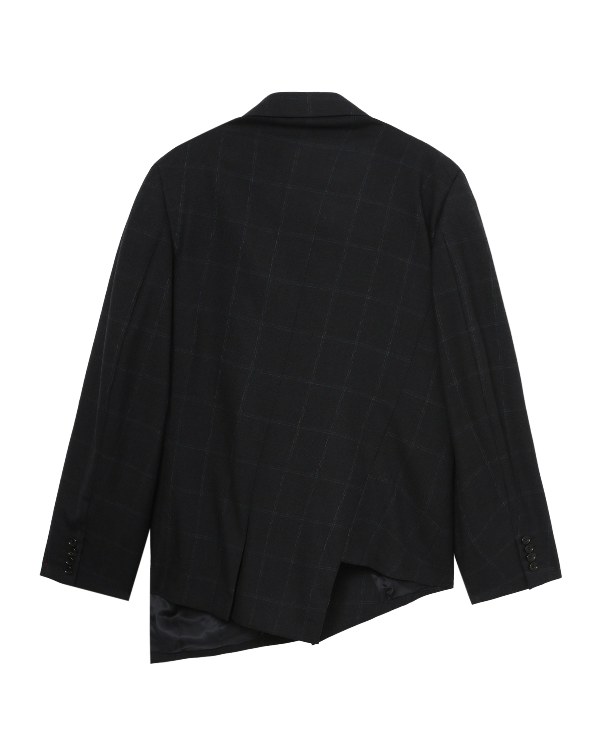 COMME des GARÇONS HOMME DEUX Asymmetric zip-up blazer | ITeSHOP