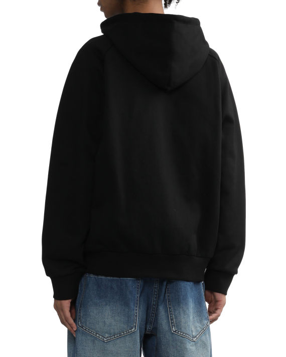 Hooded square-label jacket image number 3