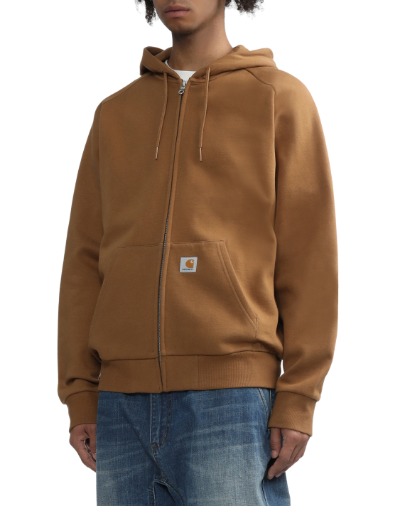 CARHARTT WIP Hooded square-label jacket