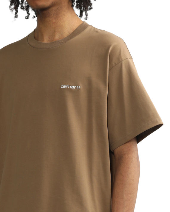 S/S Script embroidery tee image number 4