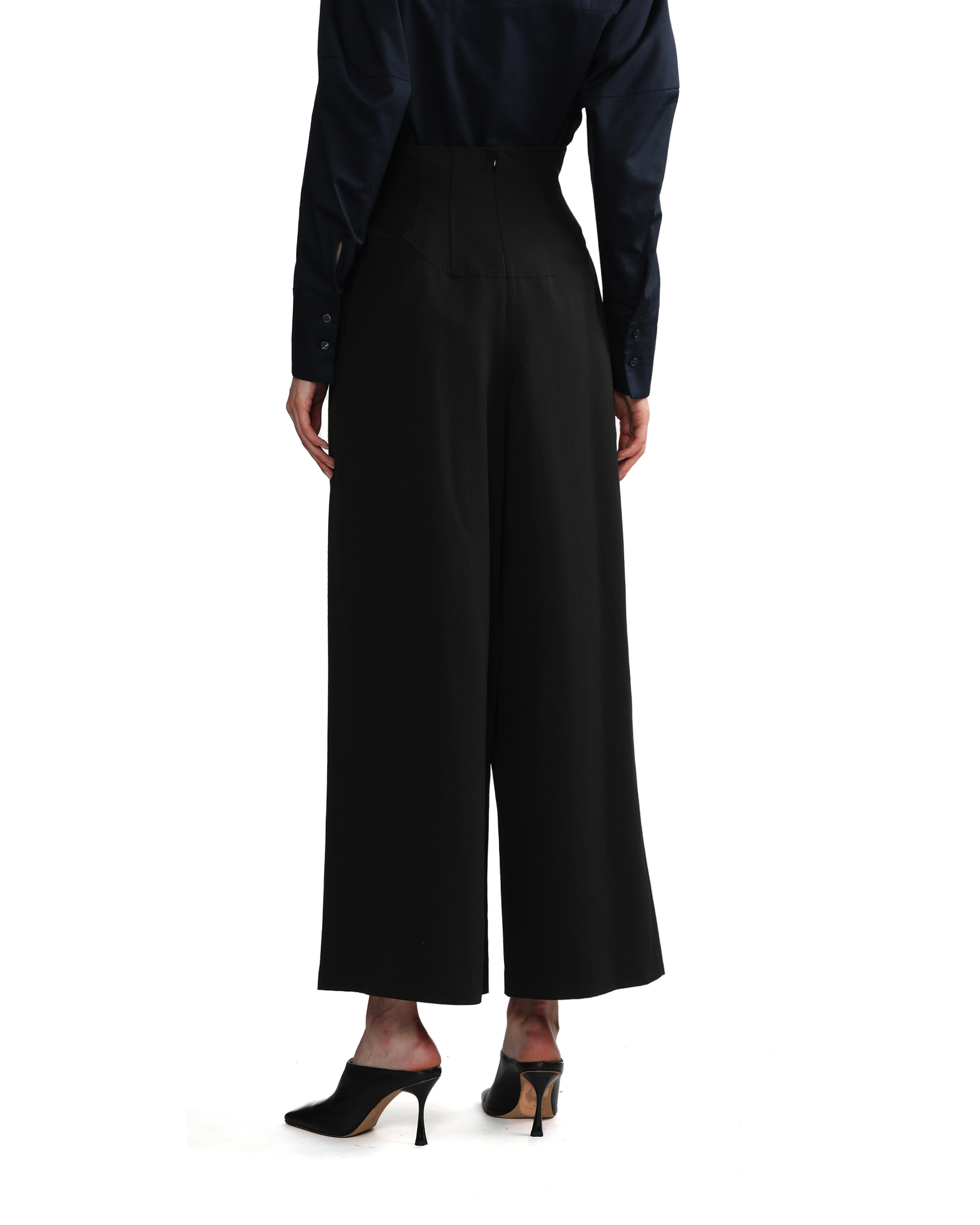 CLANE Corset design wide pants| ITeSHOP