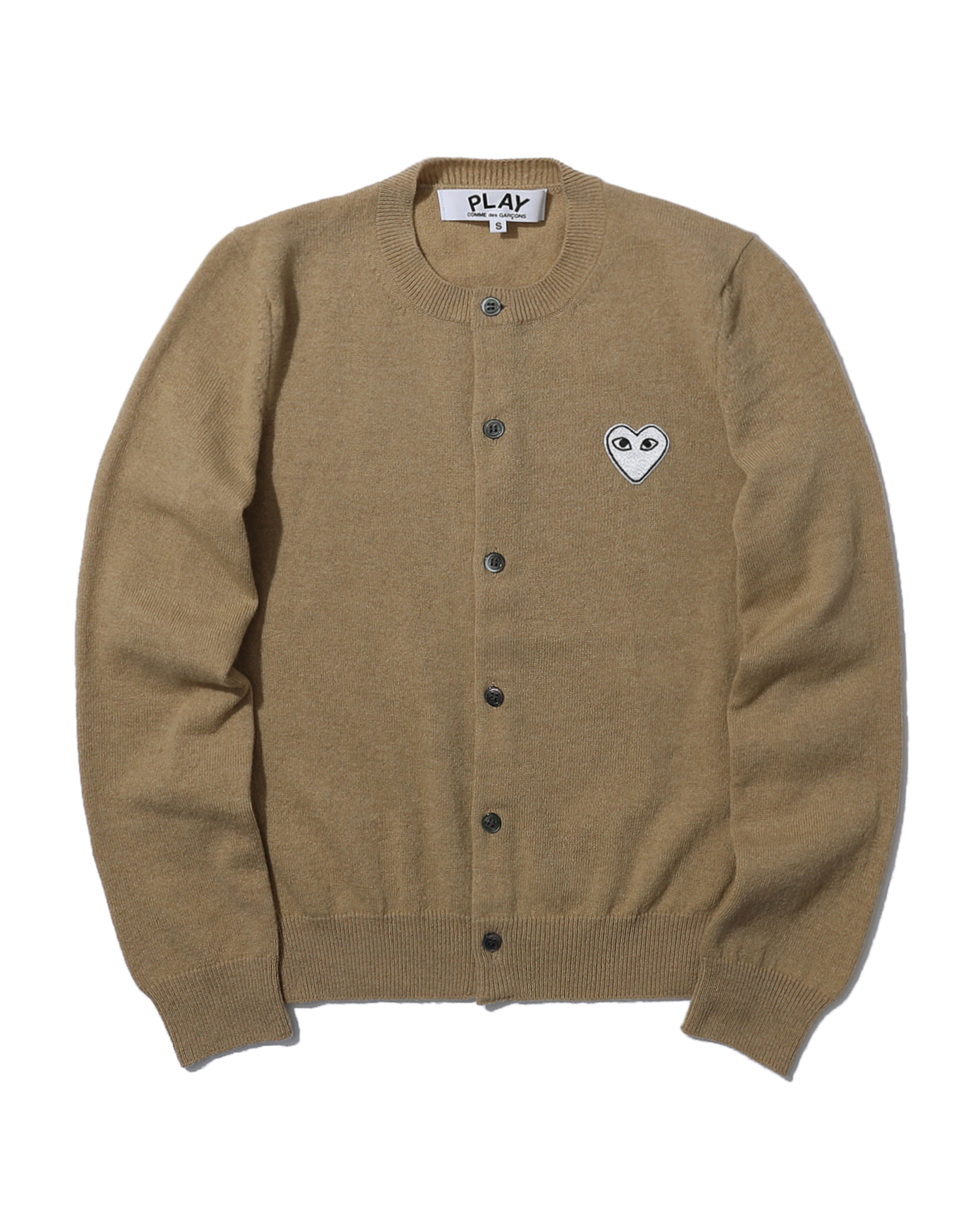 Comme des garcons on sale play cardigan beige