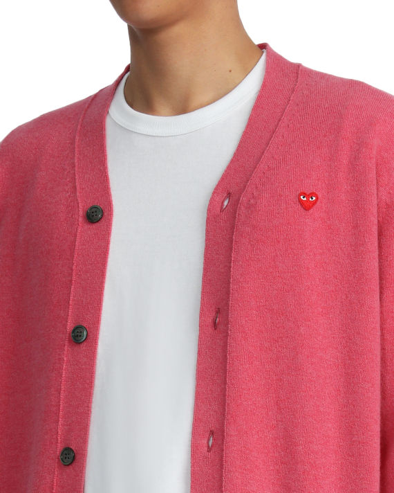 Heart patch cardigan. image number 4