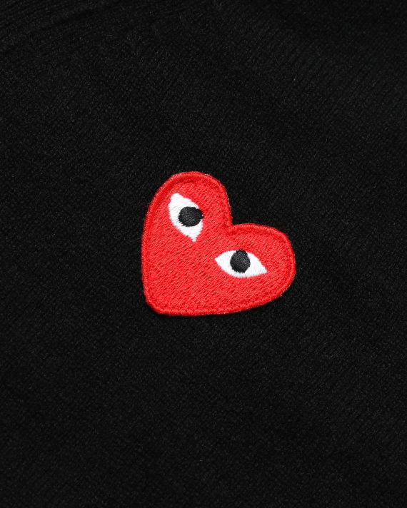 Heart logo wool cardigan image number 4