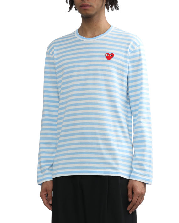 Heart logo striped tee image number 2