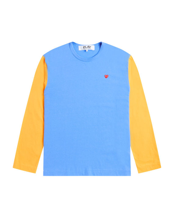 Heart logo panelled L/S  tee image number 0
