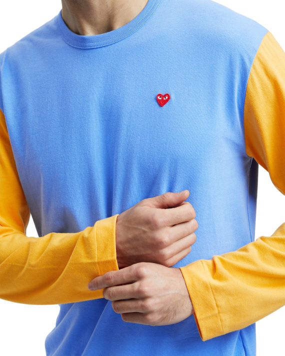 Heart logo panelled L/S  tee image number 4