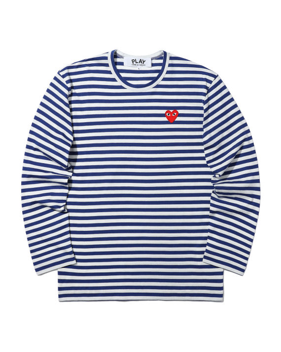 Heart logo striped tee image number 0