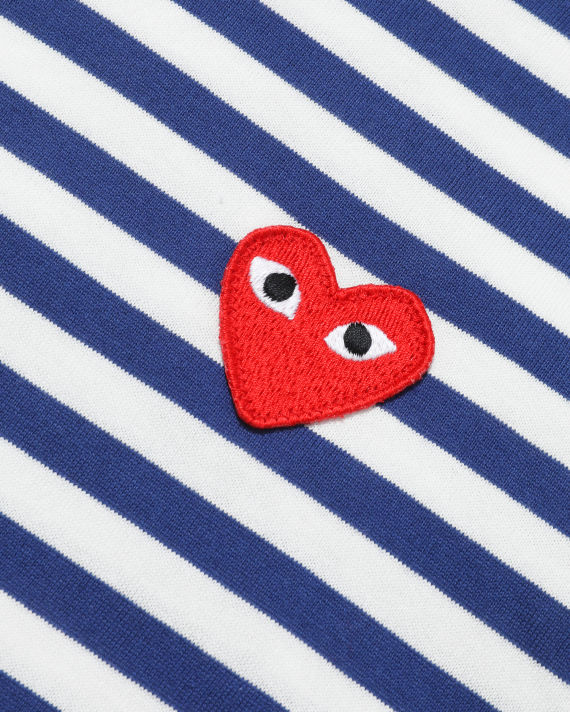 Heart logo striped tee image number 4