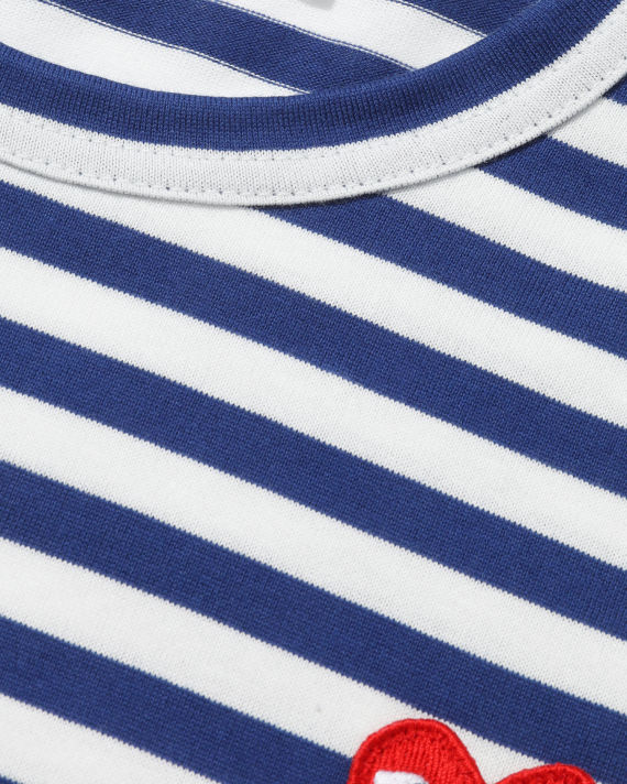 Heart logo striped tee image number 5