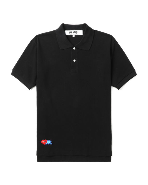 X INVADER embroidered short sleeve polo shirt image number 0