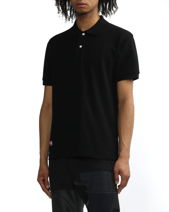 X INVADER embroidered short sleeve polo shirt image number 2