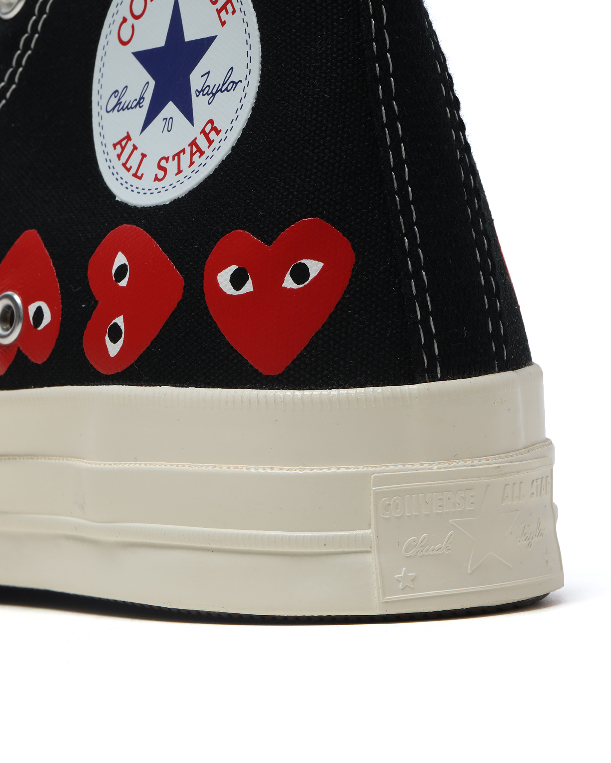 PLAY COMME des GARÇONS X Converse heart Chuck 70 high-top sneakers | ITeSHOP