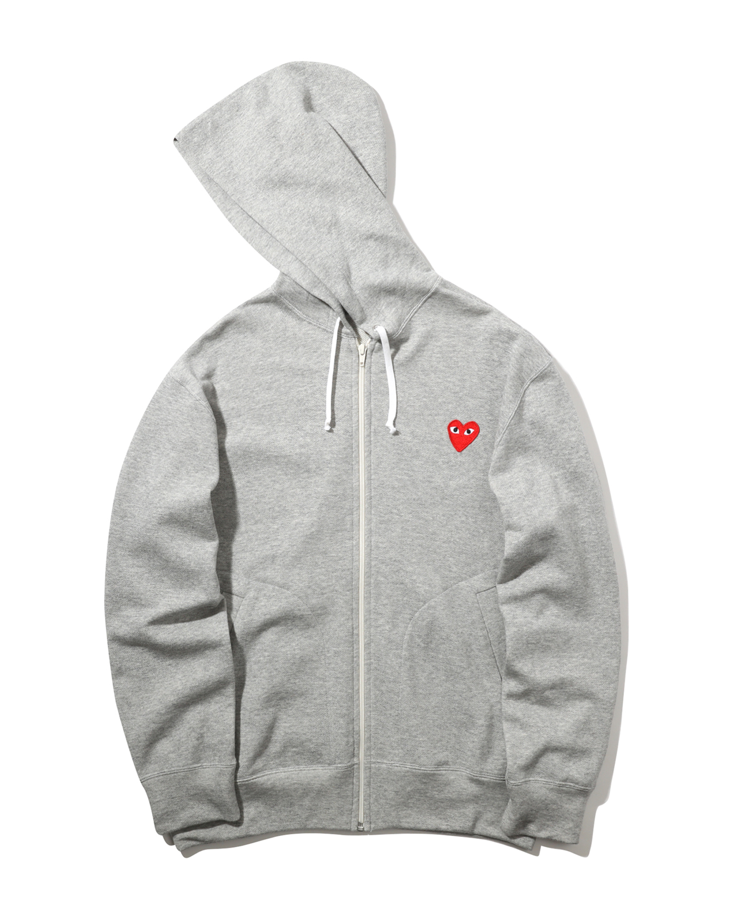 Heart logo zip-up hoodie| ITeSHOP