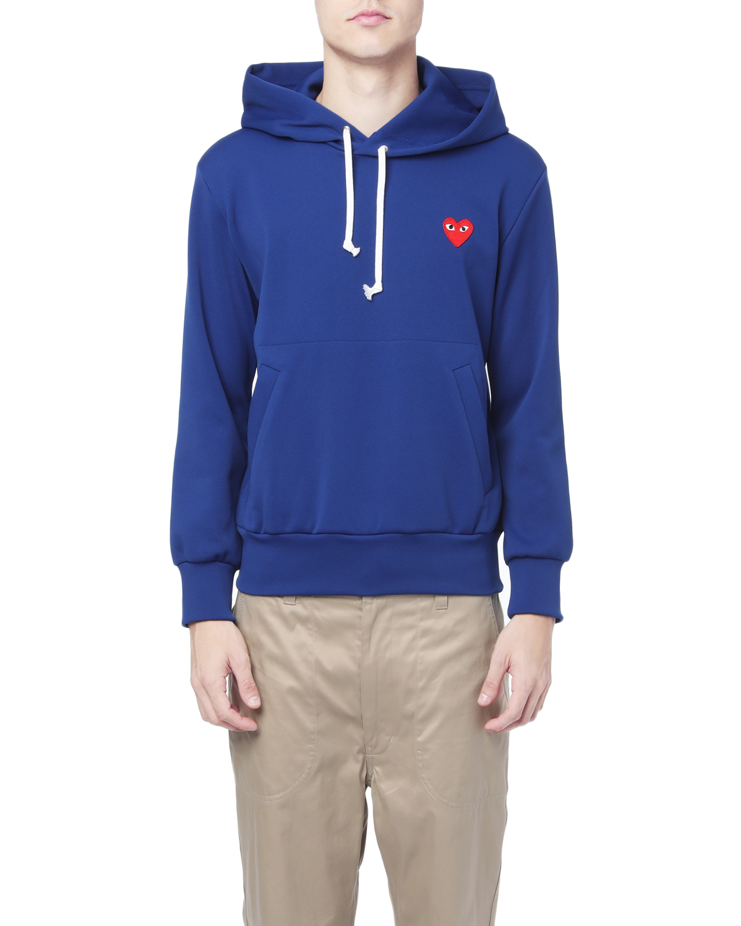 Cdg shop blue hoodie