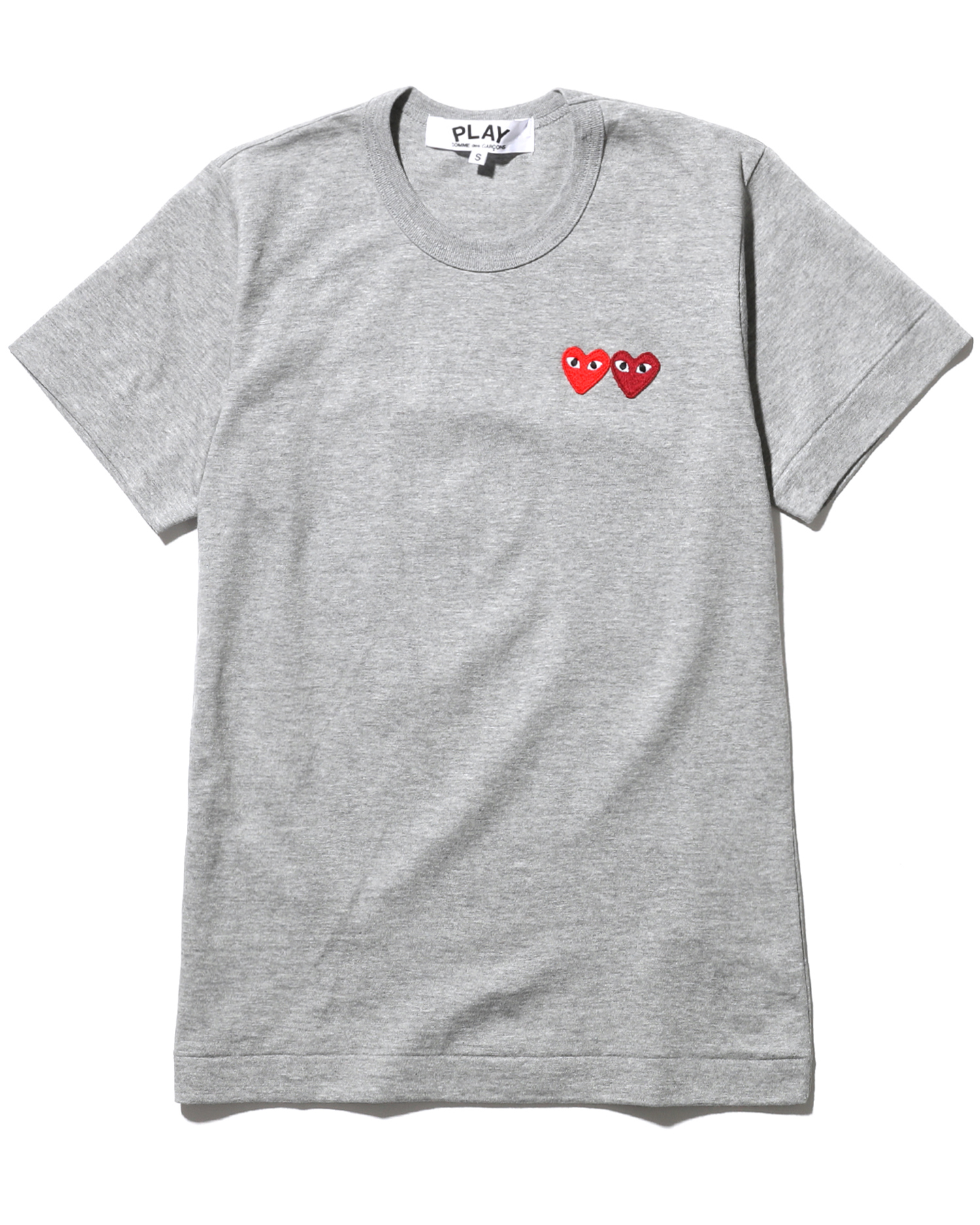 雙愛心縫飾 T-Shirt