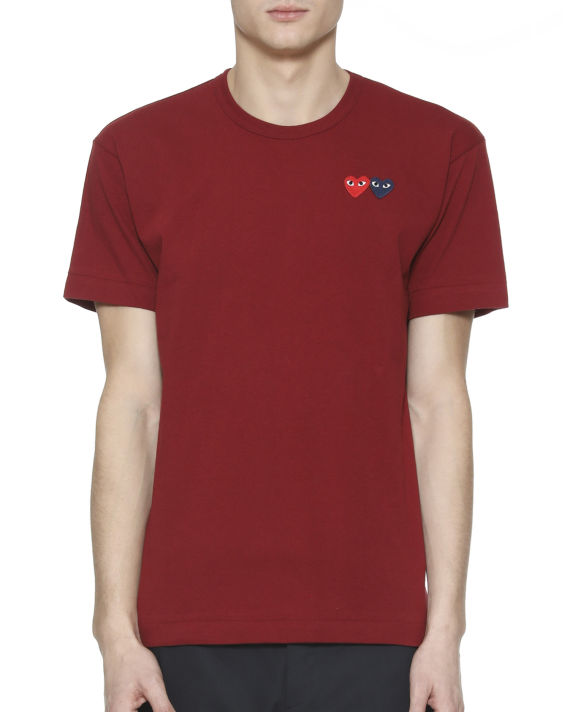 Double heart logo tee image number 1