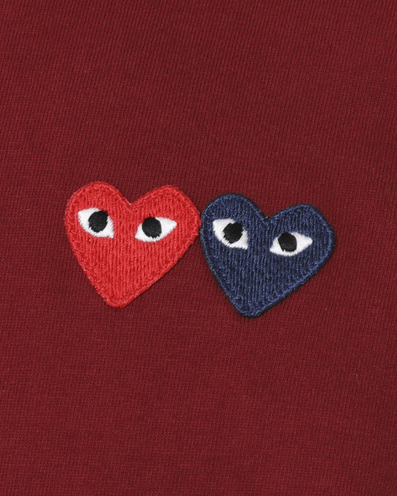 Double heart logo tee image number 4