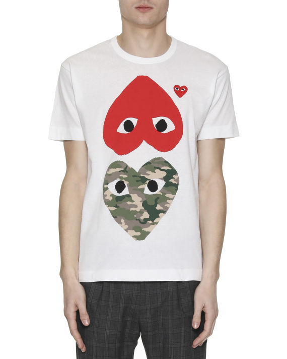 Heart logo print T-shirt image number 1
