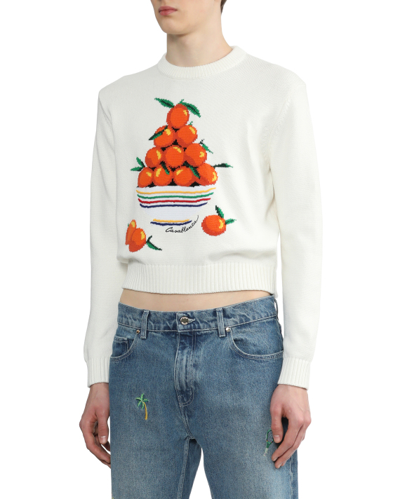 CASABLANCA Pyramide d'oranges intarsia sweater