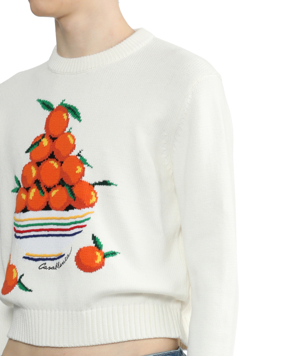 CASABLANCA Pyramide d'oranges intarsia sweater